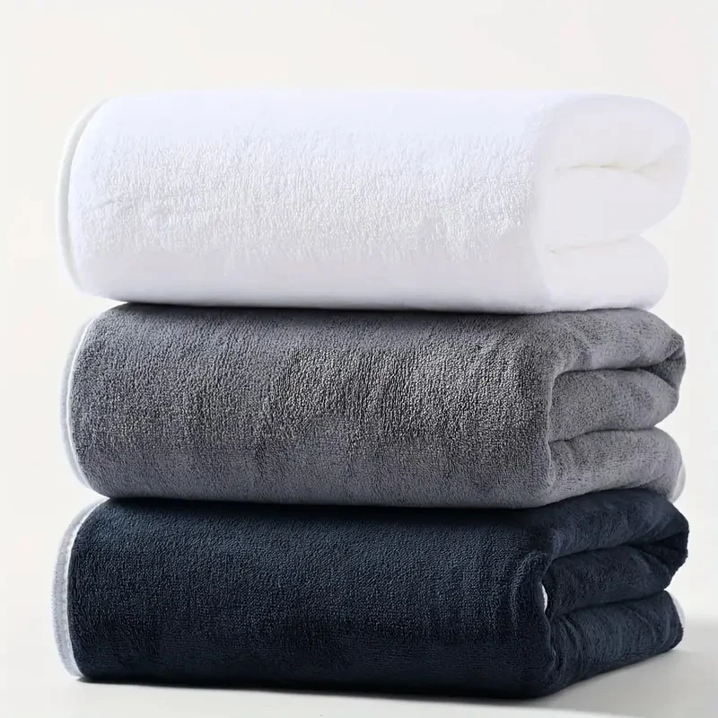 3 Pack Large Coral Velvet Bath Towels 70x140cm Soft Absorbent Quick Dry Bathroom