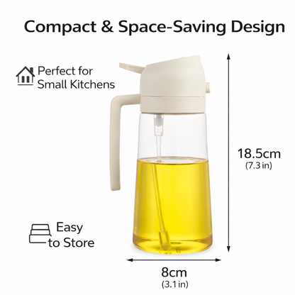Purease 2-in-1 Oil Sprayer – Spray or Pour with Perfect Control