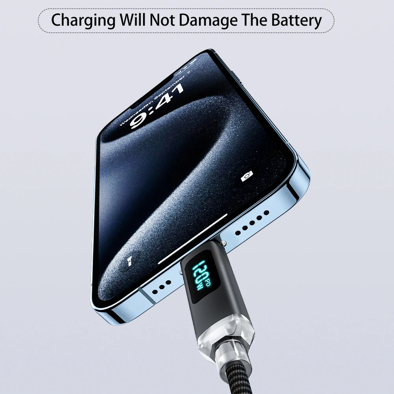 120W USB C to USB C Fast Charging Cable 6A PD Charger for iPhone Samsung