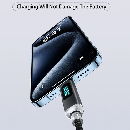 120W USB C to USB C Fast Charging Cable 6A PD Charger for iPhone Samsung