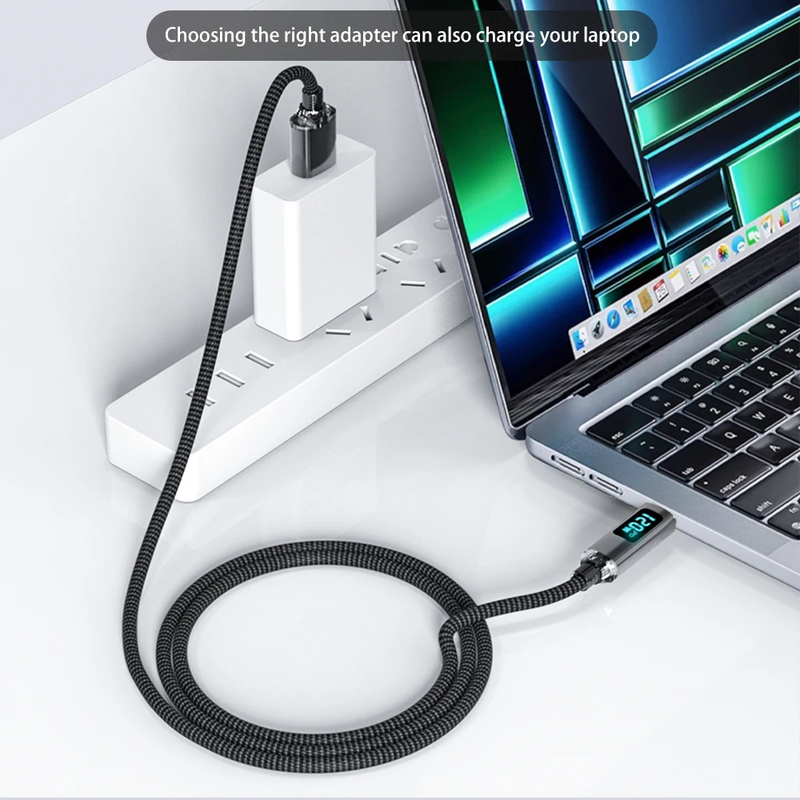 120W USB C to USB C Fast Charging Cable 6A PD Charger for iPhone Samsung