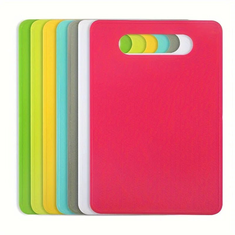 Colorful plastic cutting board for fruit and vegetable chopping, available in multiple colours – Purease