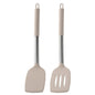 2PCS Silicone Spatula Set Stir Fry Turner Steak Flipper Kitchen Cooking Utensils