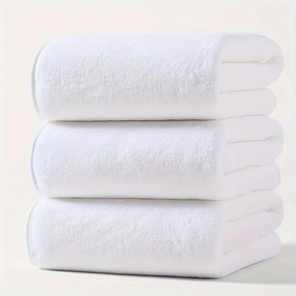 3 Pack Large Coral Velvet Bath Towels 70x140cm Soft Absorbent Quick Dry Bathroom