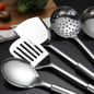 5-piece stainless steel kitchen utensil set including spatula, spoon, and ladle – Purease