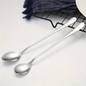 5-piece stainless steel long handle spoon set for tea, coffee and ice cream stirring – Purease