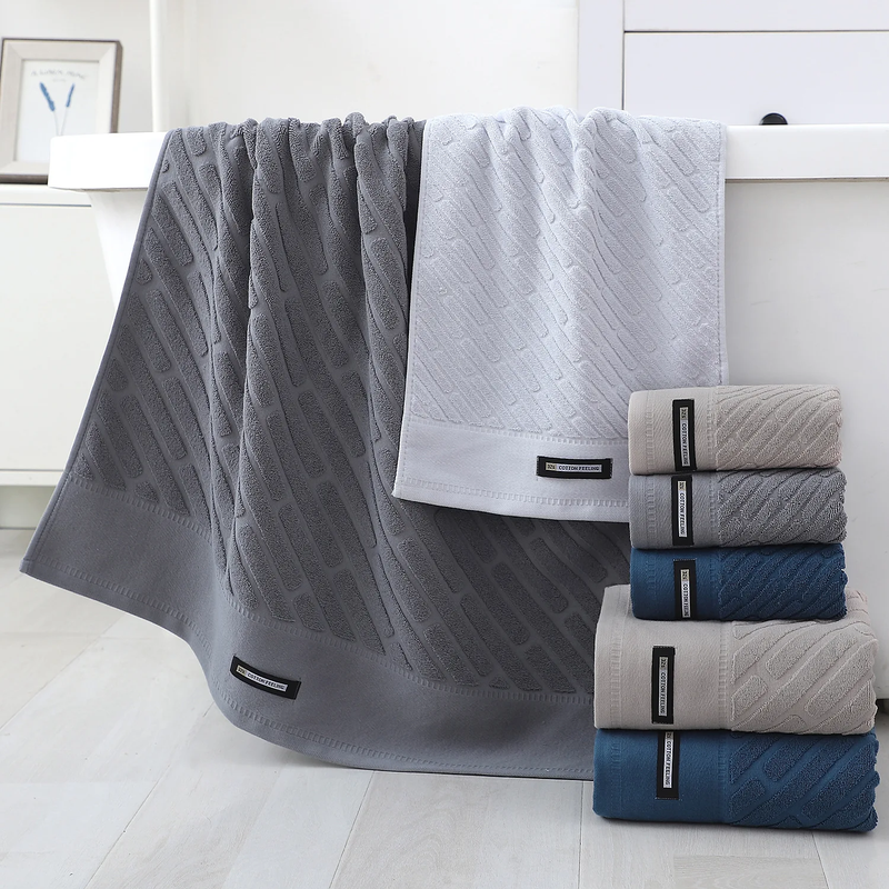 5 Pack Cotton Towel Set Soft Absorbent Face Hand Bath Towels Home Travel