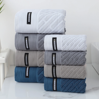 5 Pack Cotton Towel Set Soft Absorbent Face Hand Bath Towels Home Travel