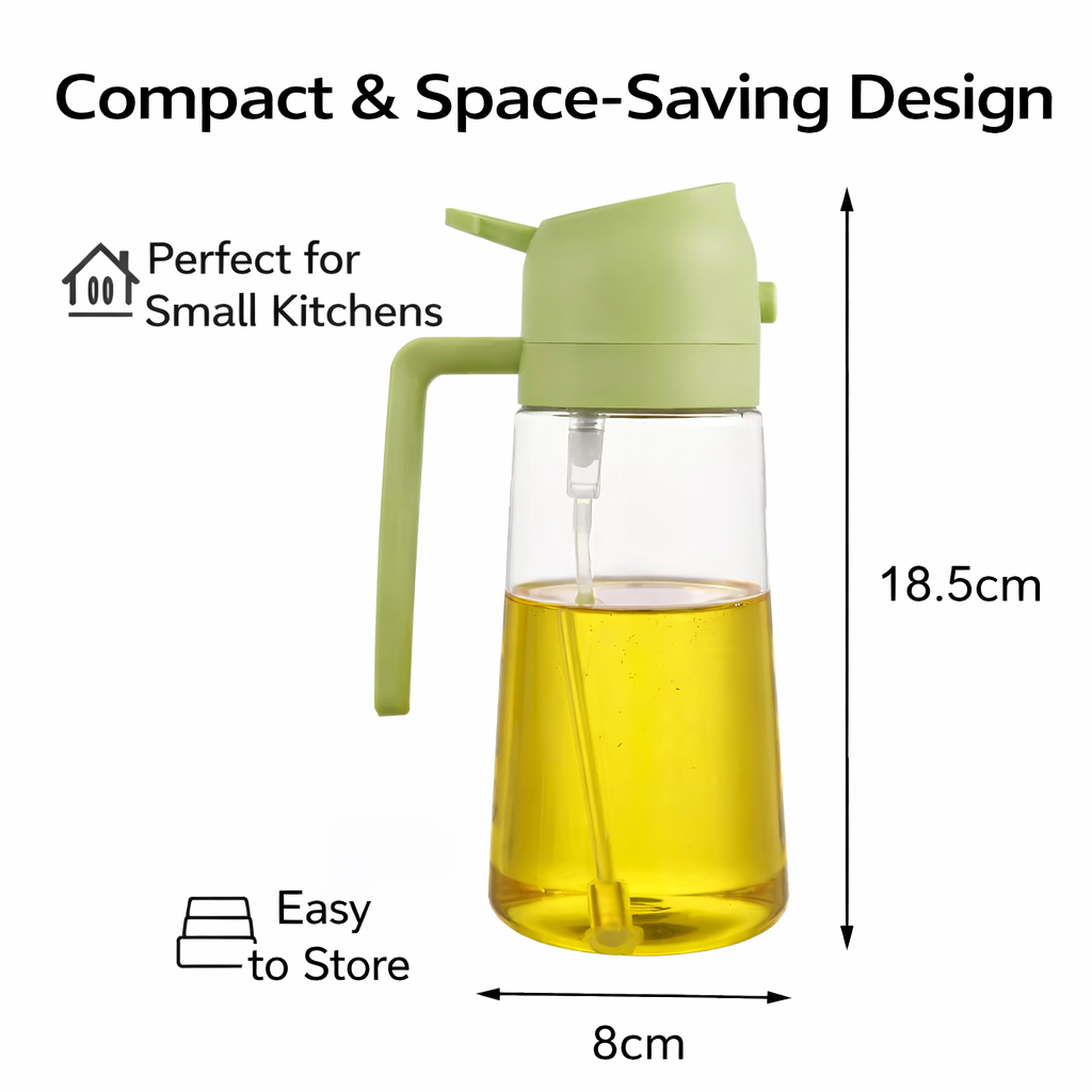 Purease 2-in-1 Oil Sprayer – Spray or Pour with Perfect Control