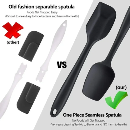 Purease 6-Piece Silicone Spatula Set – Non-Stick Cooking & Baking Utensils