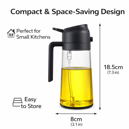 Purease 2-in-1 Oil Sprayer – Spray or Pour with Perfect Control