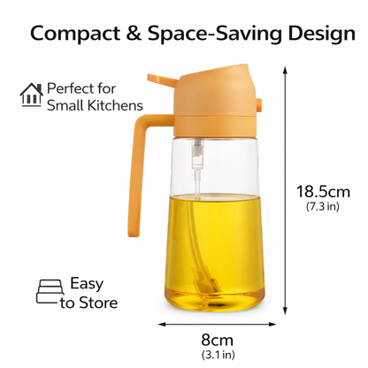 Purease 2-in-1 Oil Sprayer – Spray or Pour with Perfect Control