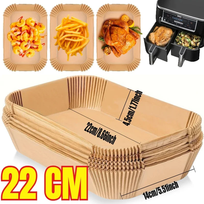Non-stick disposable air fryer parchment paper liners in round and square shapes – Purease