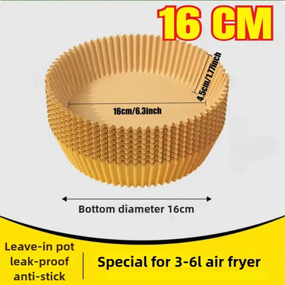 Non-stick disposable air fryer parchment paper liners in round and square shapes – Purease