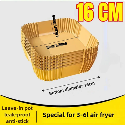 Non-stick disposable air fryer parchment paper liners in round and square shapes – Purease