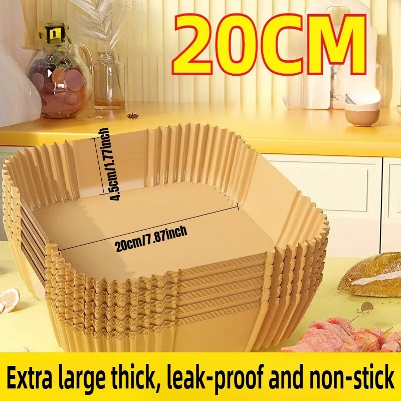 Non-stick disposable air fryer parchment paper liners in round and square shapes – Purease