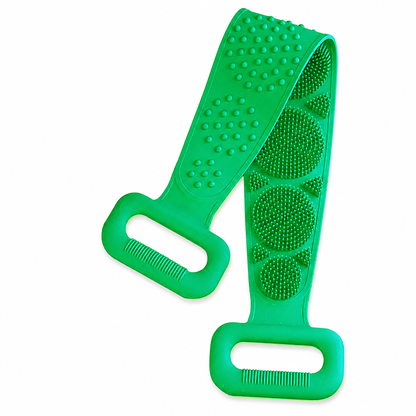 Silicone Back Scrubber Bath Body Shower Brush Exfoliating Massage Belt 60cm