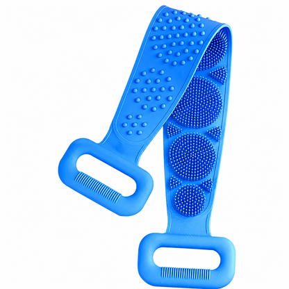 Silicone Back Scrubber Bath Body Shower Brush Exfoliating Massage Belt 60cm