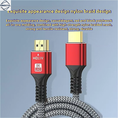 HDMI 2.1 Cable 8K 60Hz 4K 120Hz Ultra High Speed 48Gbps HDR TV PC 1-5M