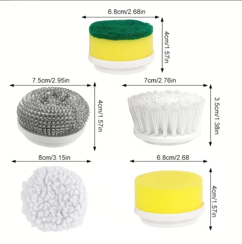 Purease Cordless Electric Spin Scrubber – Multi-Surface Cleaning Tool