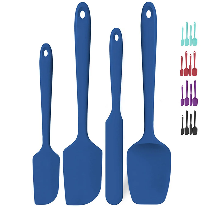 Silicone spatula set heat resistant to 600°F, non-stick safe kitchen and baking utensils – Purease