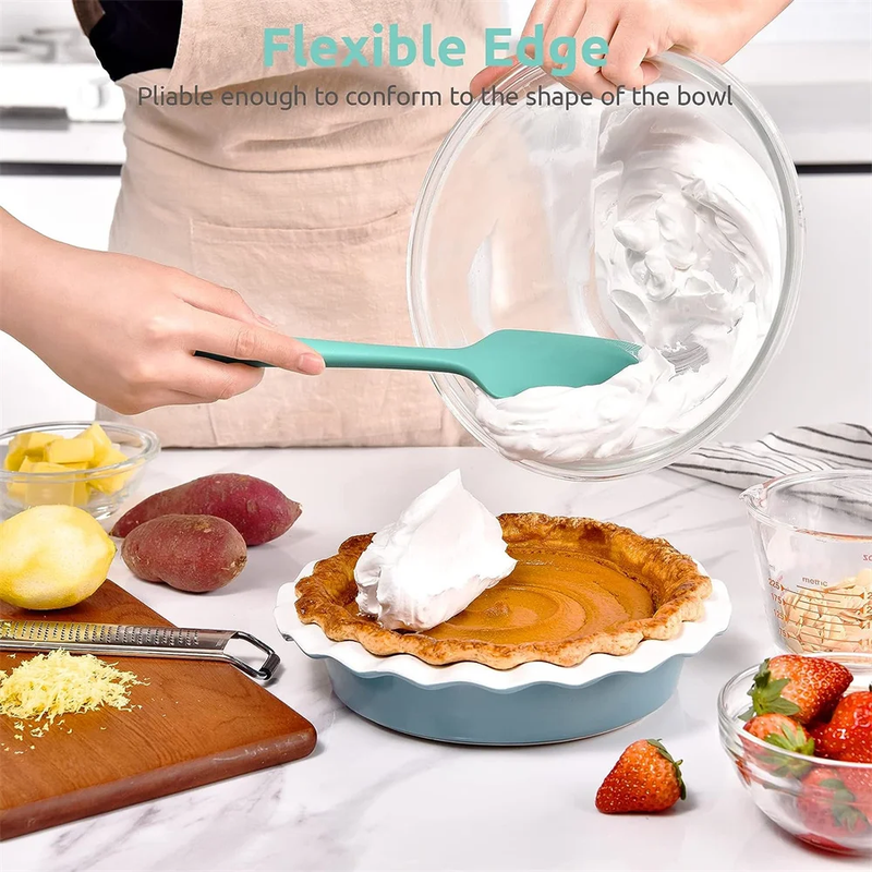 Silicone spatula set heat resistant to 600°F, non-stick safe kitchen and baking utensils – Purease