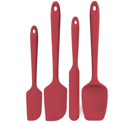 Silicone spatula set heat resistant to 600°F, non-stick safe kitchen and baking utensils – Purease