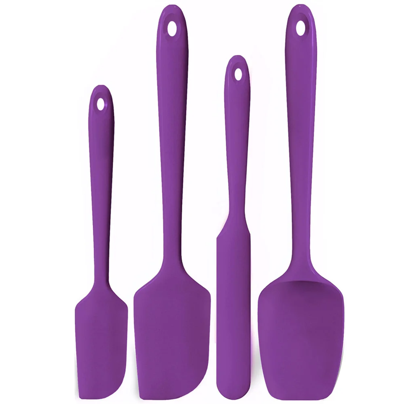 Silicone spatula set heat resistant to 600°F, non-stick safe kitchen and baking utensils – Purease