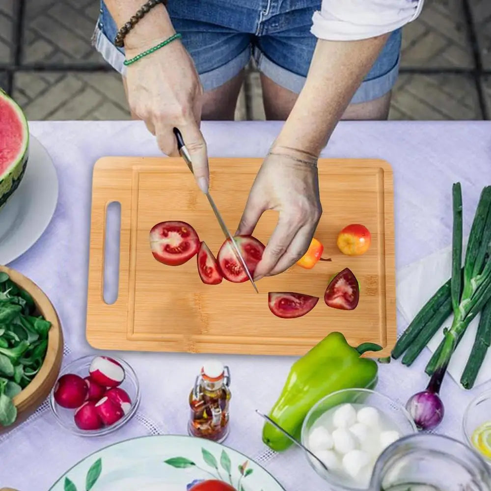 Purease Hangable Double-Sided Wooden Chopping & Serving Board