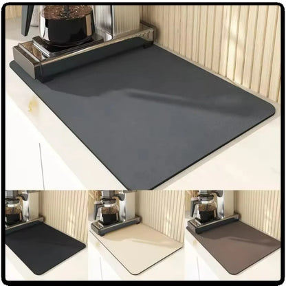 Purease Dish Drying Mat – Super Absorbent Non-Slip Kitchen Counter Pad