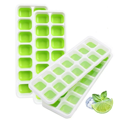Silicone Ice Cube Tray – 14 Grid Large Square Ice Maker Mould