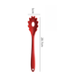 Silicone pasta noodle colander spoon with long handle for spaghetti scooping and straining – Purease