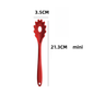 Silicone pasta noodle colander spoon with long handle for spaghetti scooping and straining – Purease