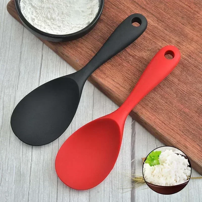 Purease Silicone Rice Spoon – Non-Stick Heat Resistant Kitchen Scoop