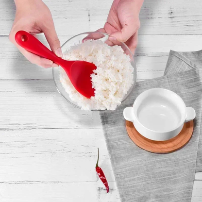 Purease Silicone Rice Spoon – Non-Stick Heat Resistant Kitchen Scoop