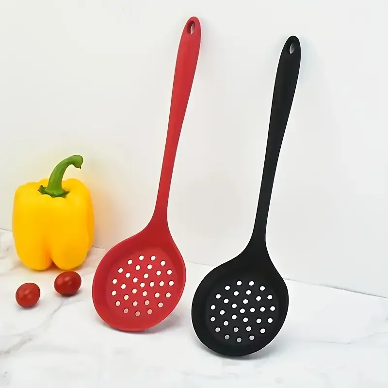Purease Silicone Slotted Spoon – Heat Resistant Non-Stick Skimmer