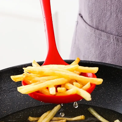 Purease Silicone Slotted Spoon – Heat Resistant Non-Stick Skimmer
