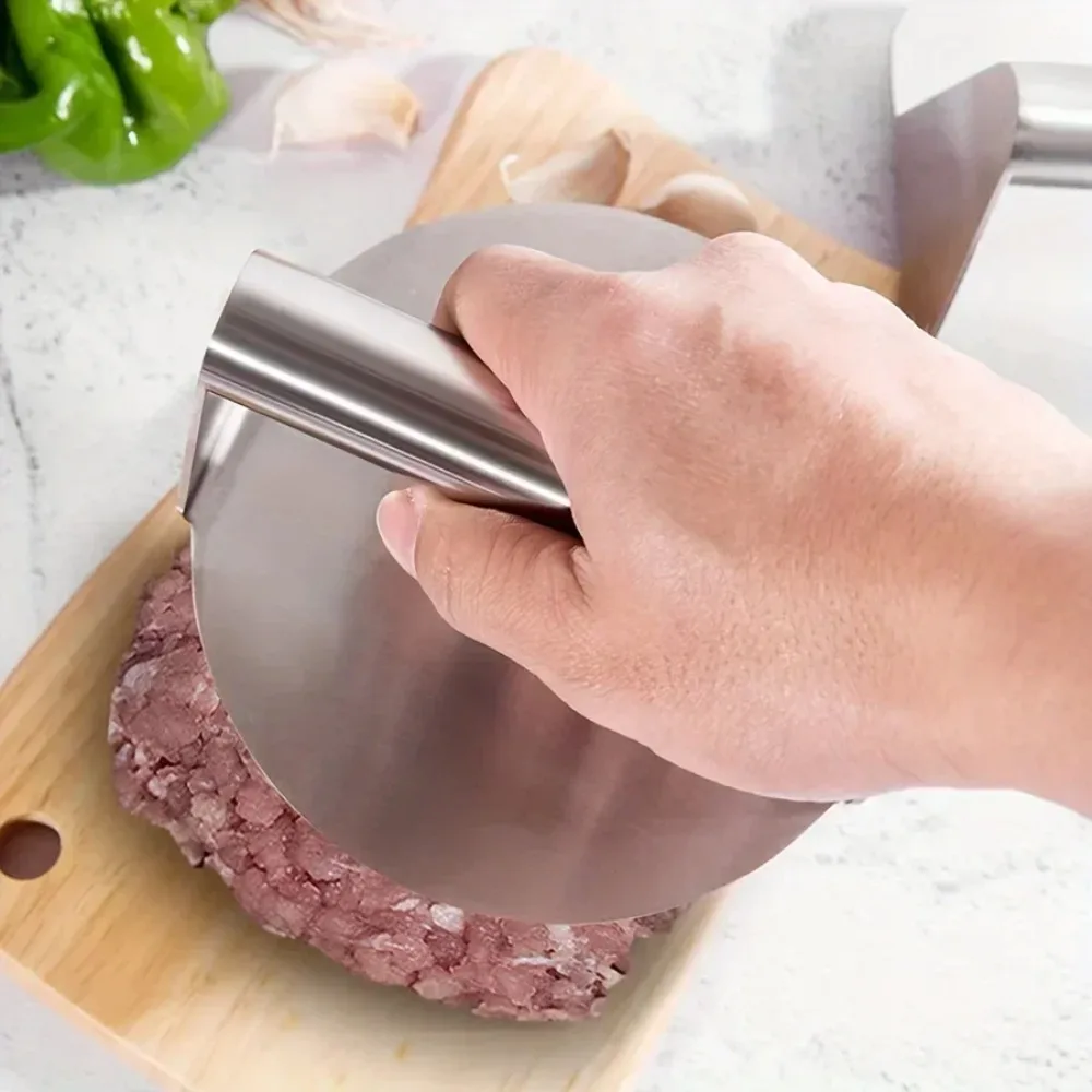 Purease Stainless Steel Smash Burger Press – Heavy Duty BBQ Patty Maker