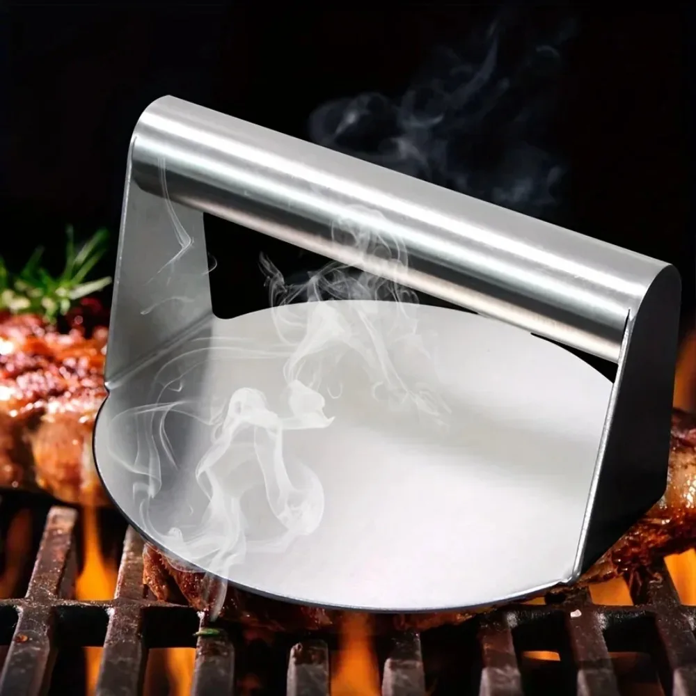 Purease Stainless Steel Smash Burger Press – Heavy Duty BBQ Patty Maker
