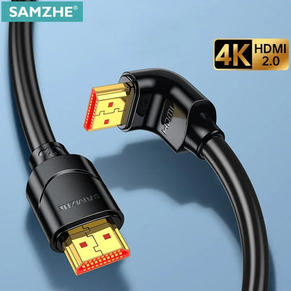 Purease HDMI 2.0 Cable 4K 60Hz Right Angle 90° 270° – PS5 Xbox PC TV