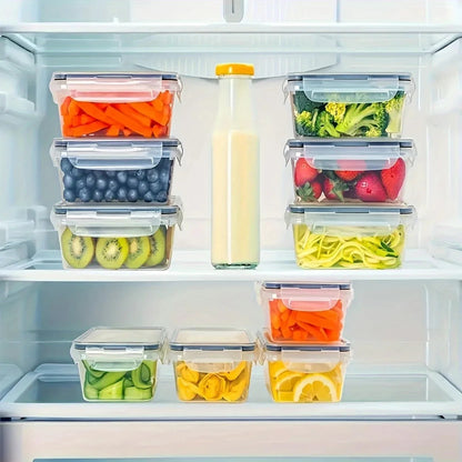 Clear Food Storage Containers Set – Airtight, Leakproof & Microwave Safe