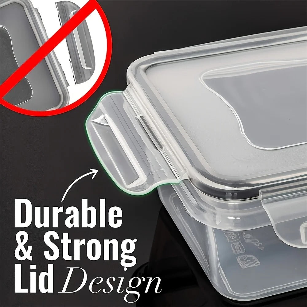 Clear Food Storage Containers Set – Airtight, Leakproof & Microwave Safe